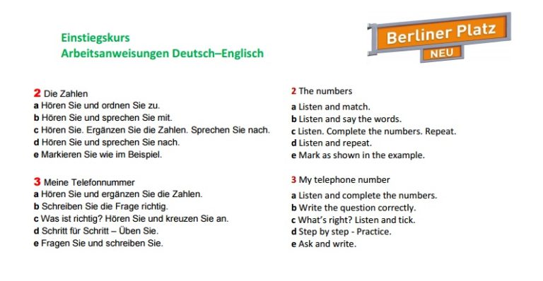 Berliner Platz 2 Neu Lösungen Lehrbuch 13-18 Rezension: Berliner Platz neu Einstiegskurs + Zusatztraining