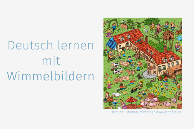 Deutsch lernen mit kostenlosen Wimmelbildern - DaF für Flüchtlinge